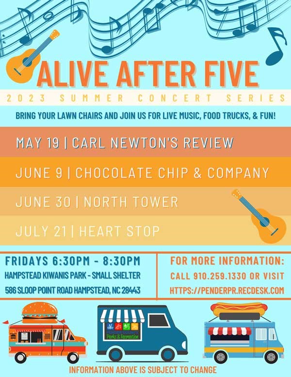 Alive After Five 2024 Summer Concert Series